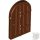Lego Shutter for Window 1 x 2 x 2 2/3 with Rounded Top, Reddish brown