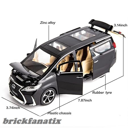 Toyota Alphard, Black 1:24