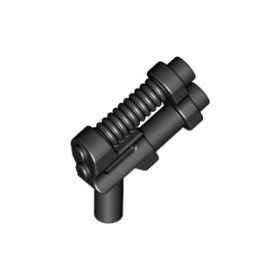 Lego Weapon Gun, Two Barrel Pistol, Black