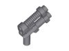 Lego Weapon Gun, Two Barrel Pistol, Dark grey
