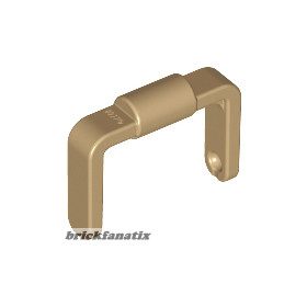   Lego Minifigure, Utensil Bucket 1 x 1 x 1 Handle / Scooter Stand, Dark tan