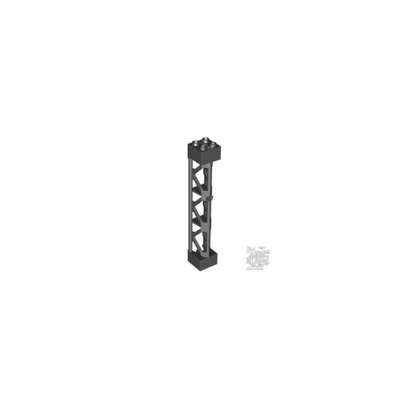 Lego Lattice Tower 2X2X10 W/Cross, Black