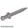 Lego Minifigure, Weapon Sword, Roman Gladius with Thin Crossguard, Flat silver