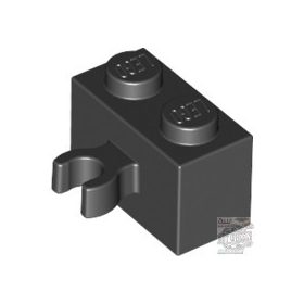 Lego Brick 1X2 W. Horizontal Holder, Black