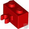 Lego BRICK 1X2 W. HORIZONTAL, Bright red