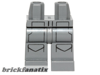 Lego figura leg - Hips and Legs with SW Pockets and Black Lines Pattern (Imperial Combat Driver)
