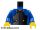 Lego figura torzo - Torso Castle Ninja Armor Plate, Red Collar Pattern (Samurai) / Blue Arms / Yellow Hands