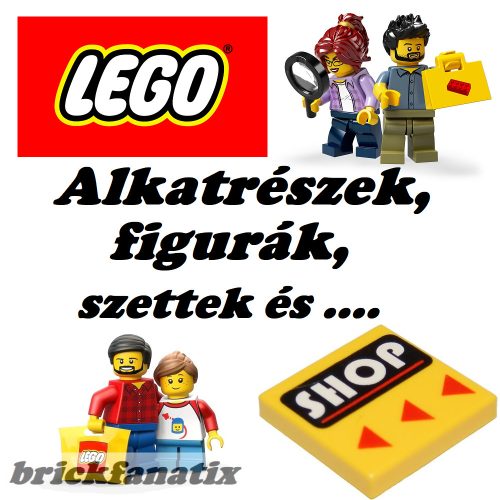 Lego figura torzo - Torso Castle Ninja Armor Plate, Red Collar Pattern (Samurai) / Blue Arms / Yellow Hands