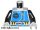 Lego figura torzo - Torso Aquazone Aquanaut Sub Logo, Zipper, and Weight Belt Pattern / Black Arms / White Hands