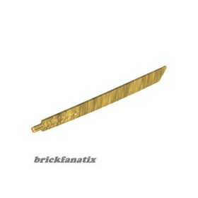 Lego Propeller 1 Blade 16L with Axle (Sword Blade), Gold