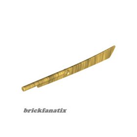 Lego Propeller 1 Blade 10L with Bar (Sword Blade), Gold