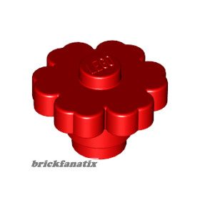 Lego Plant Flower 2 x 2 Rounded - Solid Stud, Red