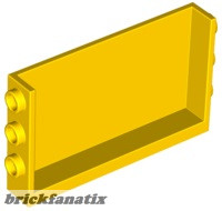 Lego Panel 1 x 6 x 3 with Studs on Sides, Yellow