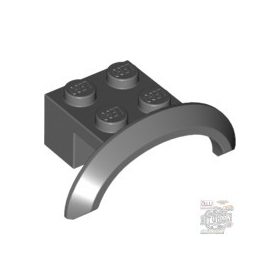 Lego BRICK 2X4X1 W. SCREEN NO. 2, Dark grey