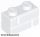 Lego Brick Modified 1 x 2 with Masonry Profile, White