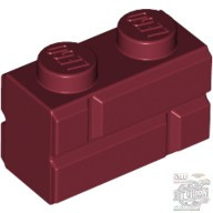 Lego Profile Brick 1X2 Single Gro., Dark red