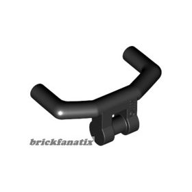   Lego Minifigure, Utensil Handlebars with Angular Handles, Black