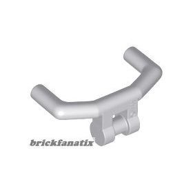   Lego Minifigure, Utensil Handlebars with Angular Handles, Light bluish gray