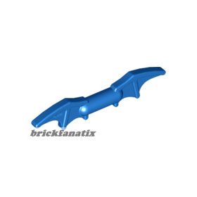   Lego Minifigure, Weapon Batman Batarang (2 Bat Wings with Bar in Middle), Blue