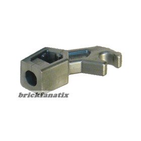   Lego Arm Mechanical, Exo-Force / Bionicle, Thick Support, Flat Silver