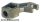 Lego Arm Mechanical, Exo-Force / Bionicle, Thick Support, Flat Silver