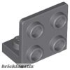 Lego ANGULAR PLATE 1.5 BOT. 1X2 2/2, Dark gray