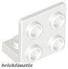 Lego ANGULAR PLATE 1.5 BOT. 1X2 2/2, White