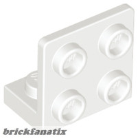 Lego ANGULAR PLATE 1.5 BOT. 1X2 2/2, White