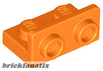 Lego Bracket 1 x 2 - 1 x 2 Inverted, Orange