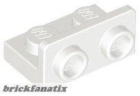 Lego Bracket 1 x 2 - 1 x 2 Inverted, White