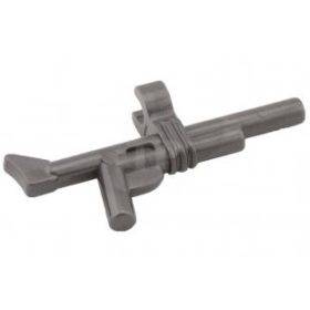   Lego Minifigure, Weapon Gun, Rifle with Clip, Pearl dark grey