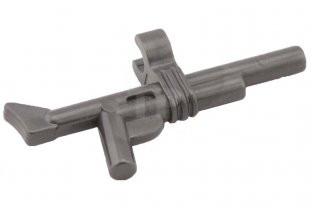 Lego Minifigure, Weapon Gun, Rifle with Clip, Pearl dark grey