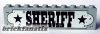 Lego Stickered Assembly 10 x 1 x 2 with 'SHERIFF' Sign Pattern (Sticker) - Sets 6755 / 6764 - 2 Brick 1 x 10