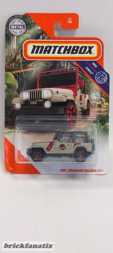 MATCHBOX Jeep Wrangler Rollbar - Jurassic Park - ( 2020 )