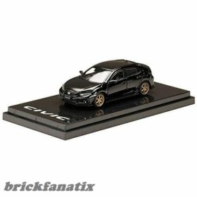   Hobby Japan Honda Civic H/B FK7, Customized version, Carbon Bonnet, Crystal Black Pearl 1:64