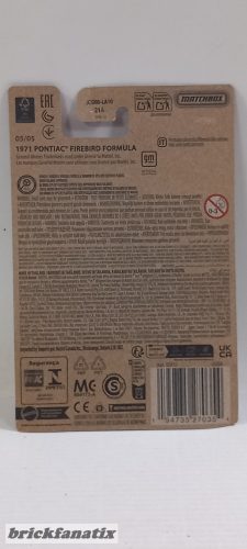 Matchbox 1971 Pontiac Firebird Formula
