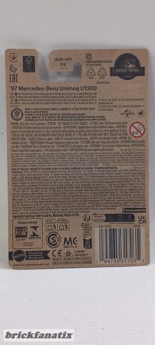 Matchbox 1997 Mercedes Benz Unimog U1300 - Jurassic World Rebirth