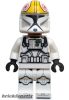 Lego figura Star Wars - Star Wars The Clone Wars - Clone Trooper Pilot (Phase 1) - Yellow Markings, Nougat Head