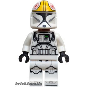  Lego figura Star Wars - Star Wars The Clone Wars - Clone Trooper Pilot (Phase 1) - Yellow Markings, Nougat Head
