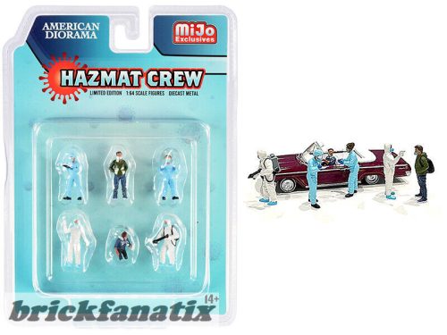 American Diorama Hazmat Crew Minifigure Set - MIJO Exclusive 1:64