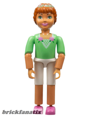 Lego Minifig Belville Female - Princess Flora, Medium Green Top