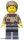 Lego Minifigure Castle - Fantasy Era - Peasant Male Young, Brown Eyebrows, Thin Grin