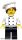 Lego figura Collectible Minifigures - Series 17 Minifigures - Gourmet Chef, Series 17 (Minifigure Only without Stand and Accessories)