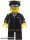 Lego figura City - Airport - Suit Black, Black Hat, Silver Sunglasses - Airport Limo Driver