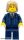 Lego figura City - Businessman - Pinstripe Jacket and Gold Tie, Dark Blue Legs, Dark Tan Mid-Length Tousled Hair, Smirk and Stubble ( Set 4207 )