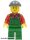 Lego figura City - Overalls Farmer Green, Dark Bluish Gray Knit Cap