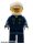 Lego figura City - Police - Swamp Police - Helicopter Pilot, Dark Blue Flight Suit with Badge, Helmet, Plain Hips and Legs