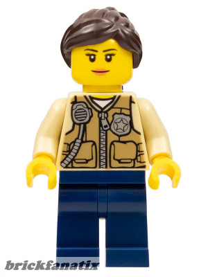Lego figura City - Police - Swamp Police - Officer Female, Vest
