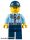 Lego figura City - Police - City Officer, Jacket with Dark Blue Tie and Gold Badge, Dark Blue Legs, Dark Blue Cap
