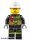  Lego Minifig City - Fire - Reflective Stripes with Utility Belt and Flashlight, White Fire Helmet, Peach Lips